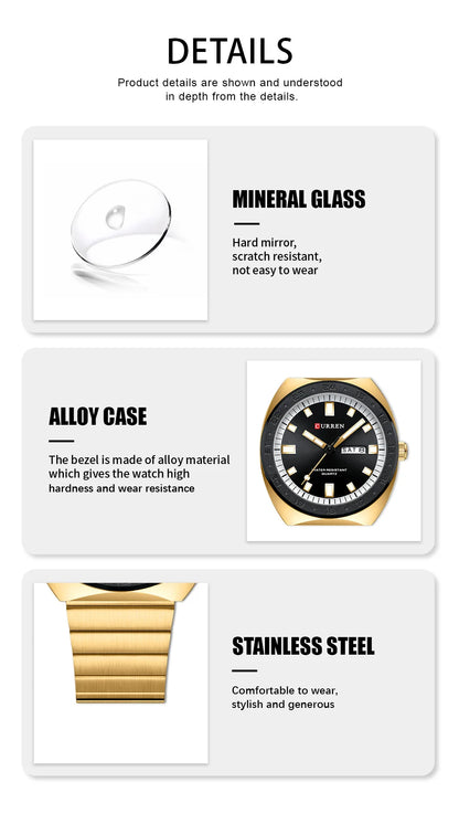 CURREN Q1 Fashion Casual Many Models Quartz Wristwatches Men's Hands Business Watch Auto Date Clock Male Wrist Watches for Male