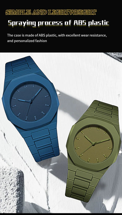 2025 New Modern Simple Creative Sports Watch Casual Design Business Waterproof Quartz Watches Gift for Men Reloj Hombre