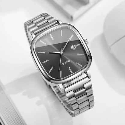 Fashion Square Men Calendar Quartz Watch（Without Box）