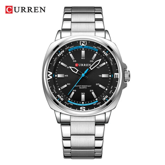 CURREN 8455 Top Brand Classic Business Watches Simple Men Business Stainless Steel Strap