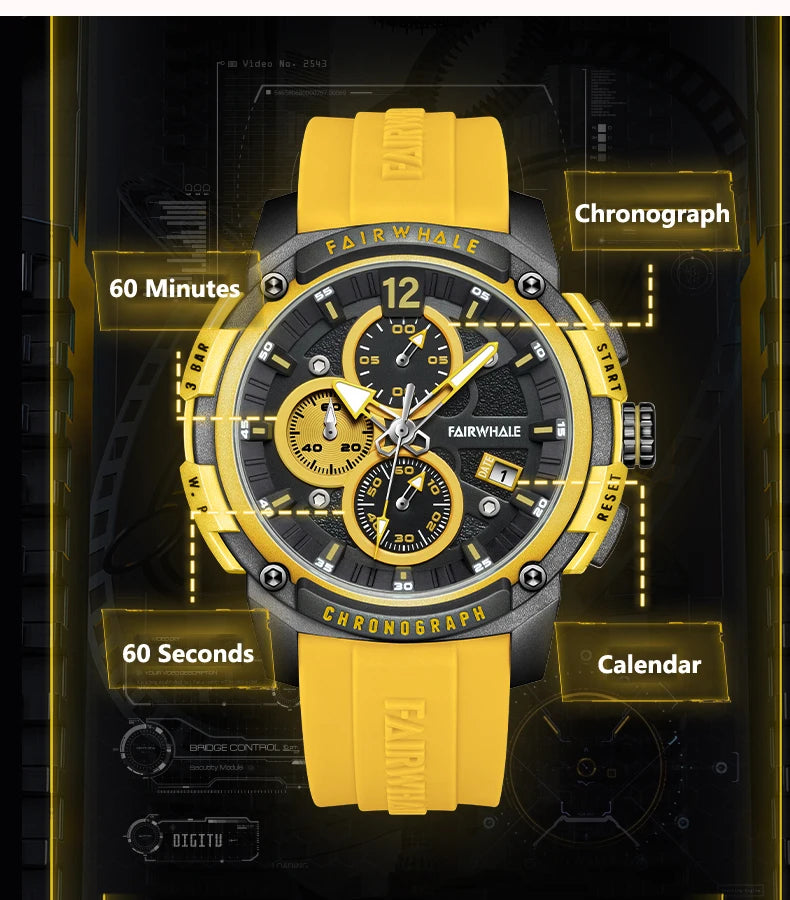 Mark Fairwhale 4360 Fashion New Men Date Quartz Watch