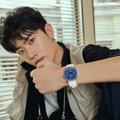 Mark Fairwhale 5990 Trendy Casual Earth 3D Relojes Hombre Fashionable Luminous Wristwatch  for Men