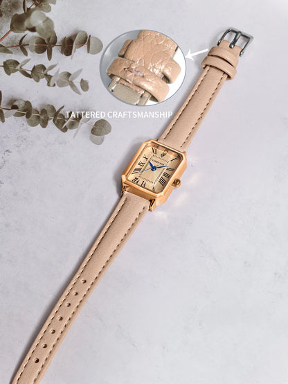 Fashion Retro Digital Dial Casual Quartz Wristwatch for Women Gift