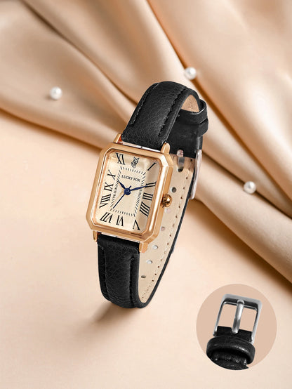 Fashion Retro Digital Dial Casual Quartz Wristwatch for Women Gift