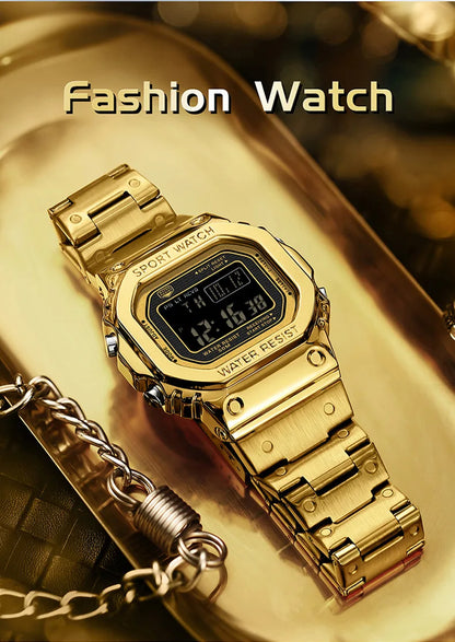 SANDA 2162 Men Electronic Watch Multifunctional Wristwatch