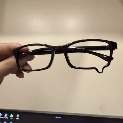 Fashion Anime Y2K Teardrop Cosplay Glasses Unisex No Lenses Eyeglass Japanese Costume Props Spectacles Retro Eyewear Accessories