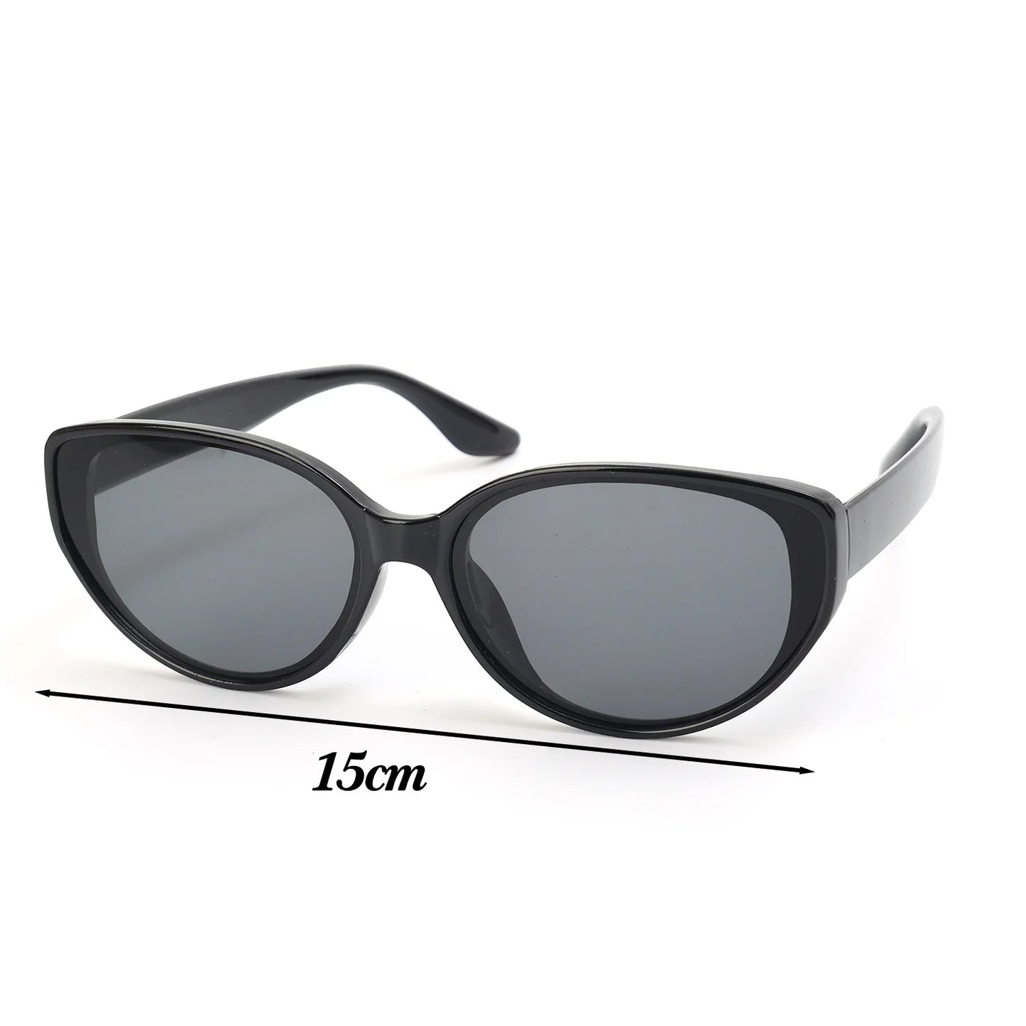 Y2K Vintage Cat Eye Small Frame Sunglasses UV Resistant Eyeglasses for Men Women