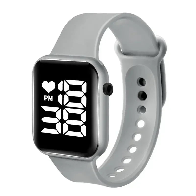 Brand Sports Electronic Watch for Women and Men Digital Watch Children Big Screen Square LED Student Wrist Watches Montre Femme