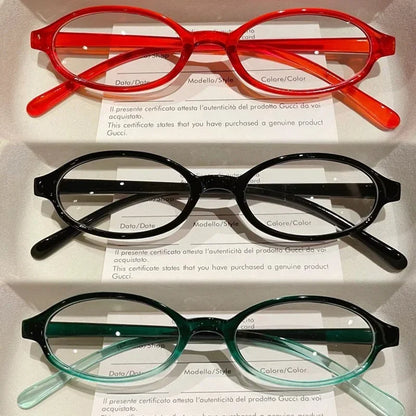 Retro Red Small Frame Face Y2K Spicy Girl Eyeglasses