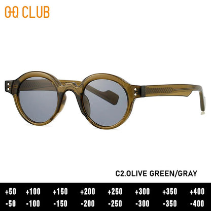 O-Q CLUB Round Glasses for Woman Eyeglass Frames Sunglasses Man Eyeglasses Men Computer Eyepieces Reading Frame Magnifying Women