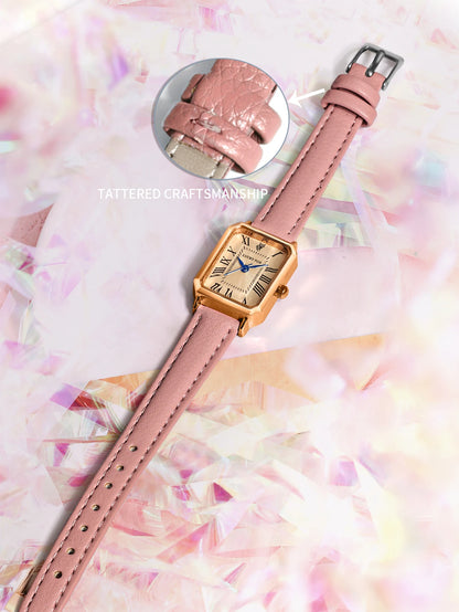 Fashion Retro Digital Dial Casual Quartz Wristwatch for Women Gift