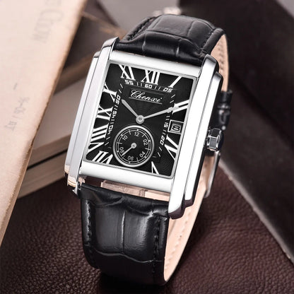 CHENXI 8216 Elegant Waterproof Square Men's Quartz Watch