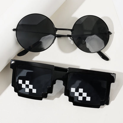 Small Round Sunglasses Women Men UV400 Metal Brand Designer Punk Sun Glasses