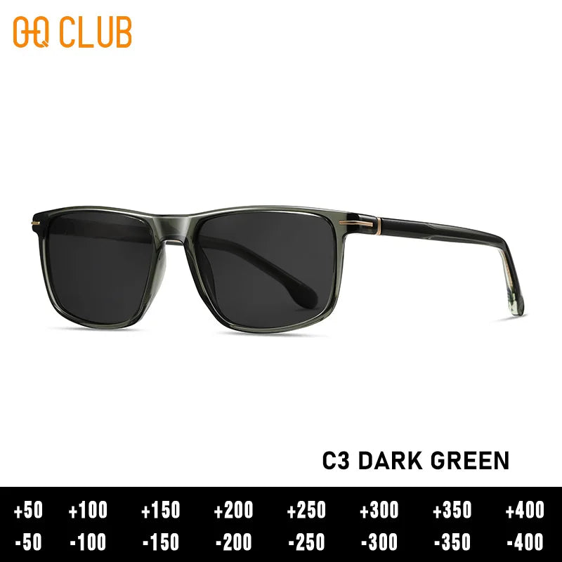 O-Q CLUB New Men's Fashion Square Polarized Sunglasses