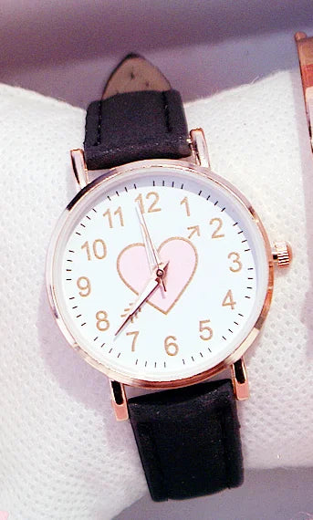 New Cute Heart-shaped Dial Children's Female Watch