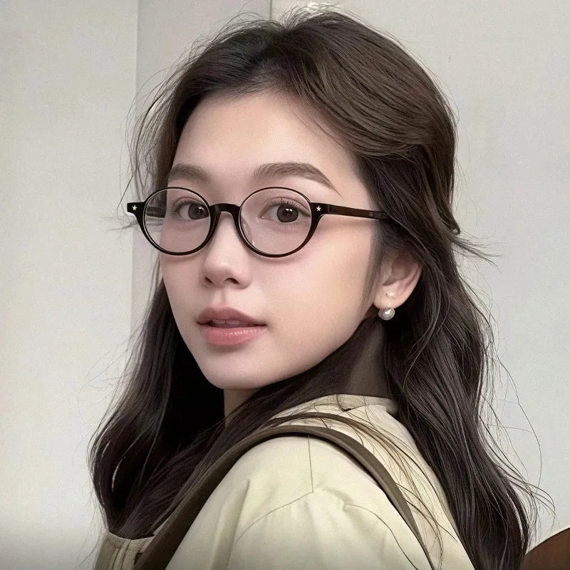 Japanese Small Oval Anti-Blue Light Glasses for Women