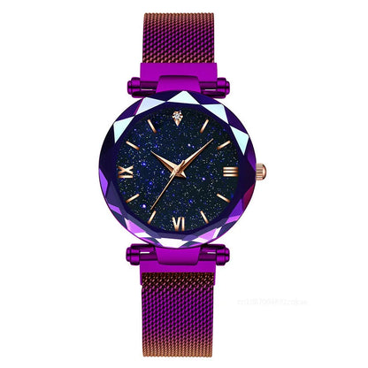 Luxury Starry Sky Women Watches Magnetic Mesh Belt Band Watch Women's Fashion Dress Wristwatch Zegarek Damski Reloj Mujer