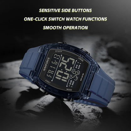 Naviforce 6106 Man Watch Clocks Outdoor Casual Sports LCD Digital Electronic Waterproof watch