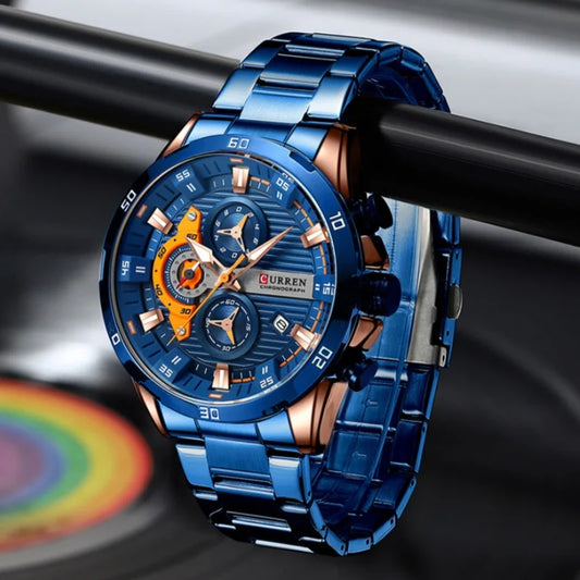 Curren 8402 Fashion Casual Male Quartz Wristwatches