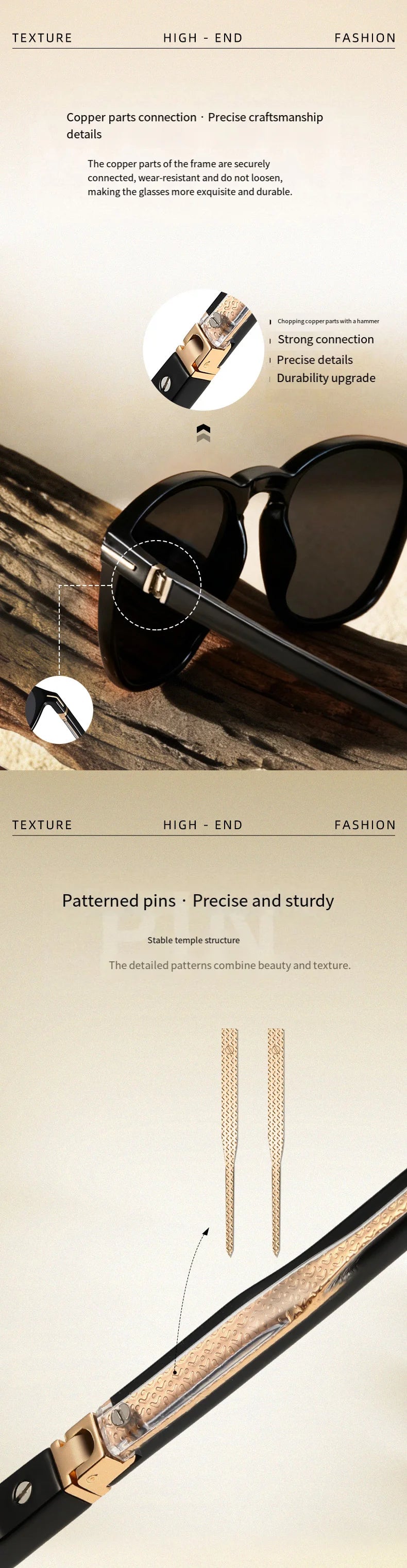 O-Q CLUB New Men's Fashion Square Polarized Sunglasses