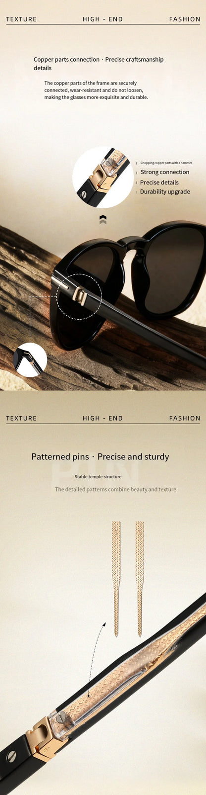 O-Q CLUB New Men's Fashion Square Polarized Sunglasses