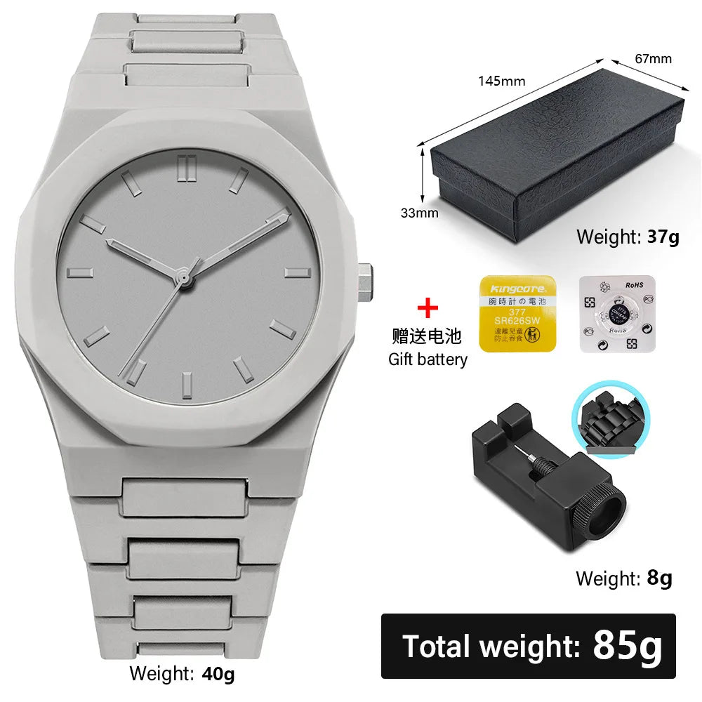 Fashion Plastic Strap Men Watches Sports Quartz Wristwatches for Mens Minimalist Design Lightweight Clock Reloj Hombre