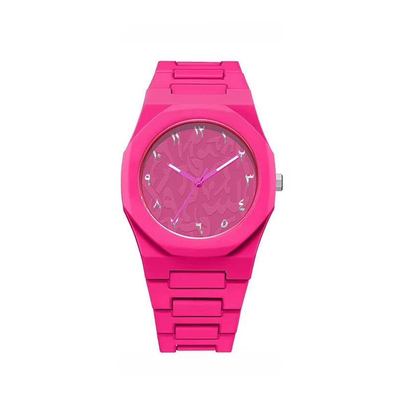 Classic Men Women Watch Simple Plastic Strap Color Quartz Watches Exquisite Business Round Dial Wristwatch Men Clock Gifts