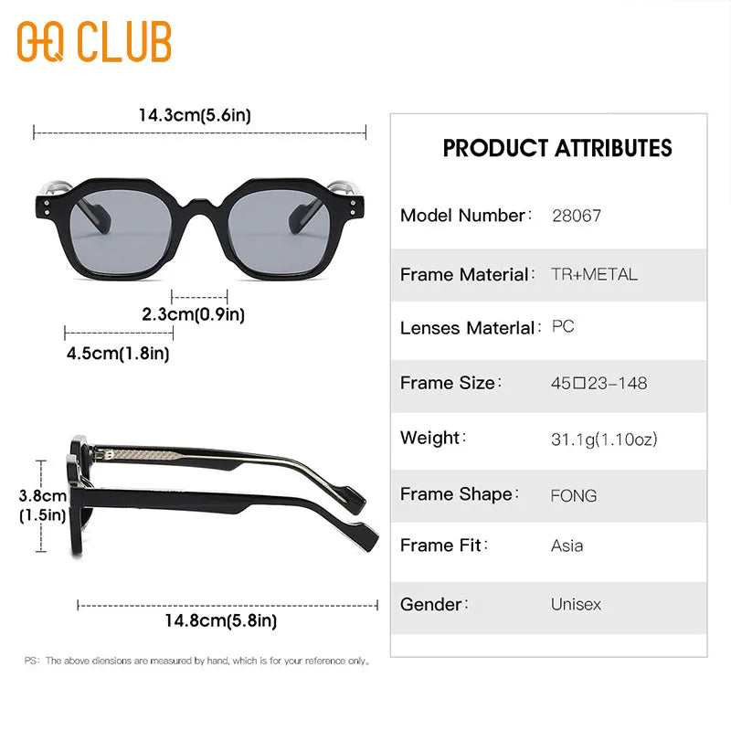 O-Q CLUB Eyewear Men Sunglasses  Optical Eye Glass for Man