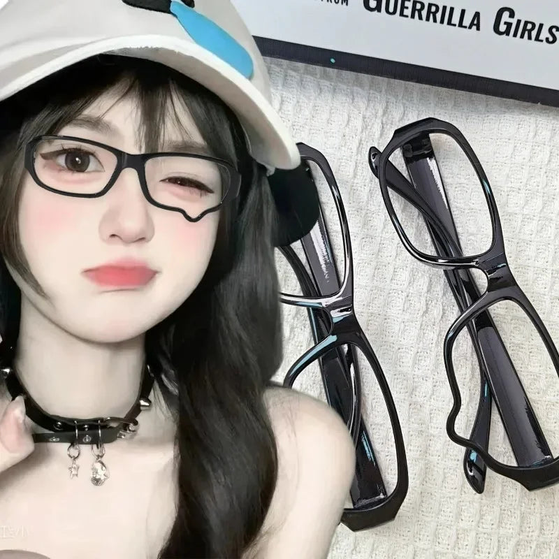 Y2K Aesthetic Dripping Tears Glasses No Lenses Anime Tears Eyeglasses