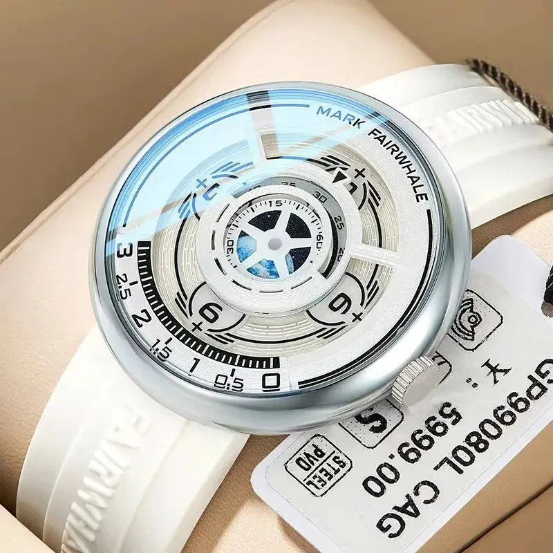 Mark Fairwhale 5990 Trendy Casual Earth 3D Relojes Hombre Fashionable Luminous Wristwatch  for Men
