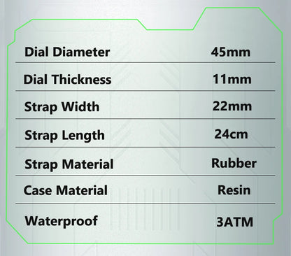 Mark Fairwhale 5690 Life Waterproof Men's Watches Chronograph Quartz Watch for Man Luminous Silicone Wristwatch Male Date Clock