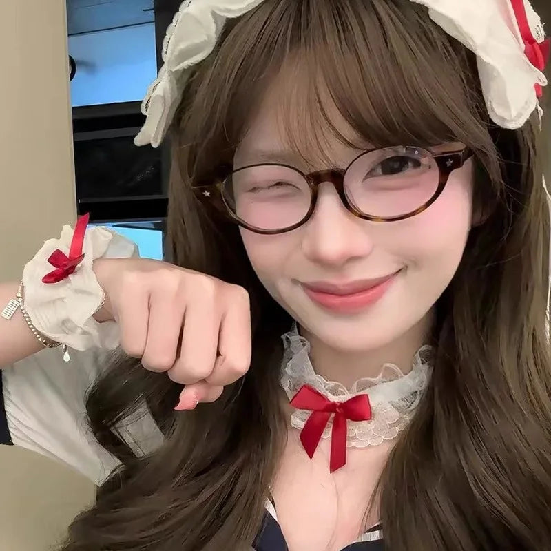 Japanese Small Oval Anti-Blue Light Glasses for Women