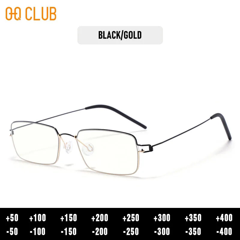O-Q CLUB Blue Light Blocking Glasses for Myopia Men Computer Lenses to Read Eyewear
