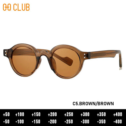 O-Q CLUB Round Glasses for Woman Eyeglass Frames Sunglasses Man Eyeglasses Men Computer Eyepieces Reading Frame Magnifying Women