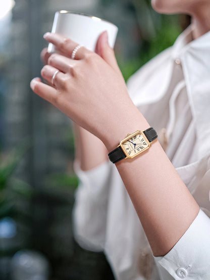 Fashion Retro Digital Dial Casual Quartz Wristwatch for Women Gift