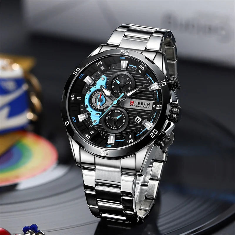 Curren 8402 Fashion Casual Male Quartz Wristwatches