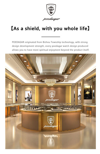 POEDAGAR Luxury Brand Men Watches Waterproof