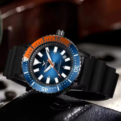 ONOLA 3850 Luxury Men's Watch Silicone Strap Timing Waterproof Sports Quartz watch