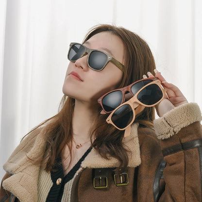 Wood Bamboo Sunglasses Men Women Classic Fashion UV400 Vintage Driving Sun Glasses Black Fishing Eyewear UV400 Eyeglasses