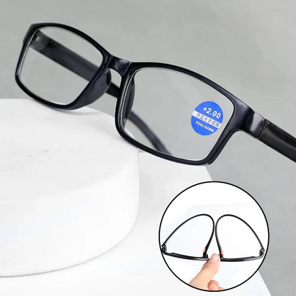 Reading Glasses for Men Women Sports Anti-blue Light Reading Eyewear Black Red Frame Presbyopia Eyeglasses +100 To+400 Glasses