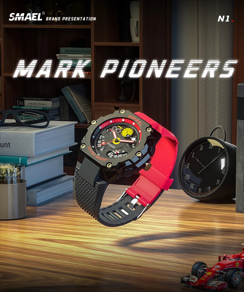 SMAEL 8092 New Sport Electronic Military Watches Men Waterproof watch