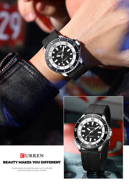 Curren 8448 Male reloj hombre lujo alta gama quartz Wristwatch