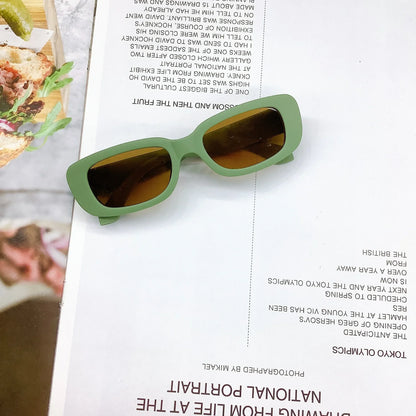 Children Cute Vintage Frosted Rectangle Sunglasses Outdoor Girls Boys Sweet Sun glasses Protection Classic Kids eyewear UV400
