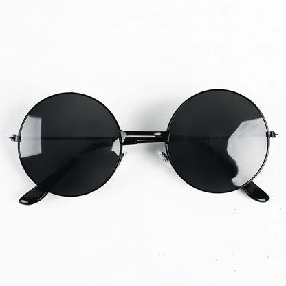 Small Round Sunglasses Women Men UV400 Metal Brand Designer Punk Sun Glasses