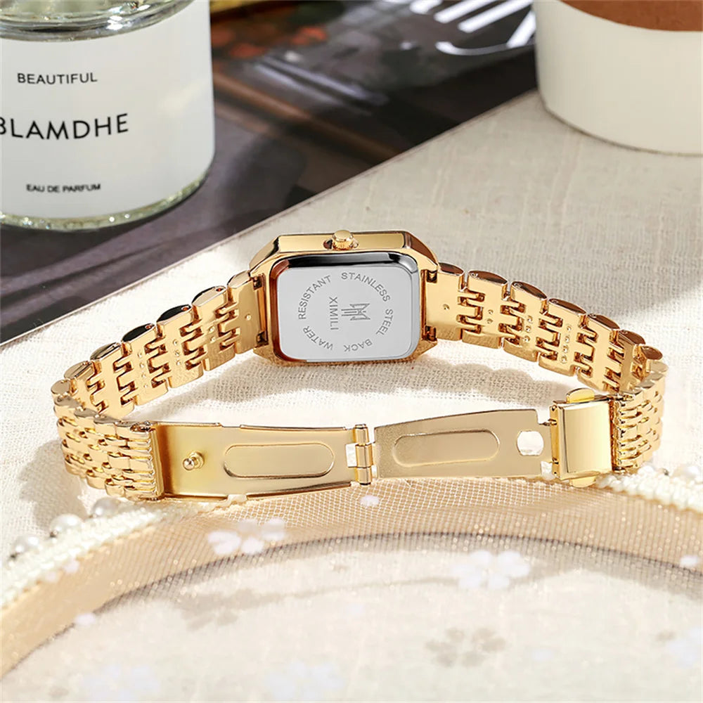 Hot Selling 2025 Fashion Women's Minimalist Square Quartz Watch
