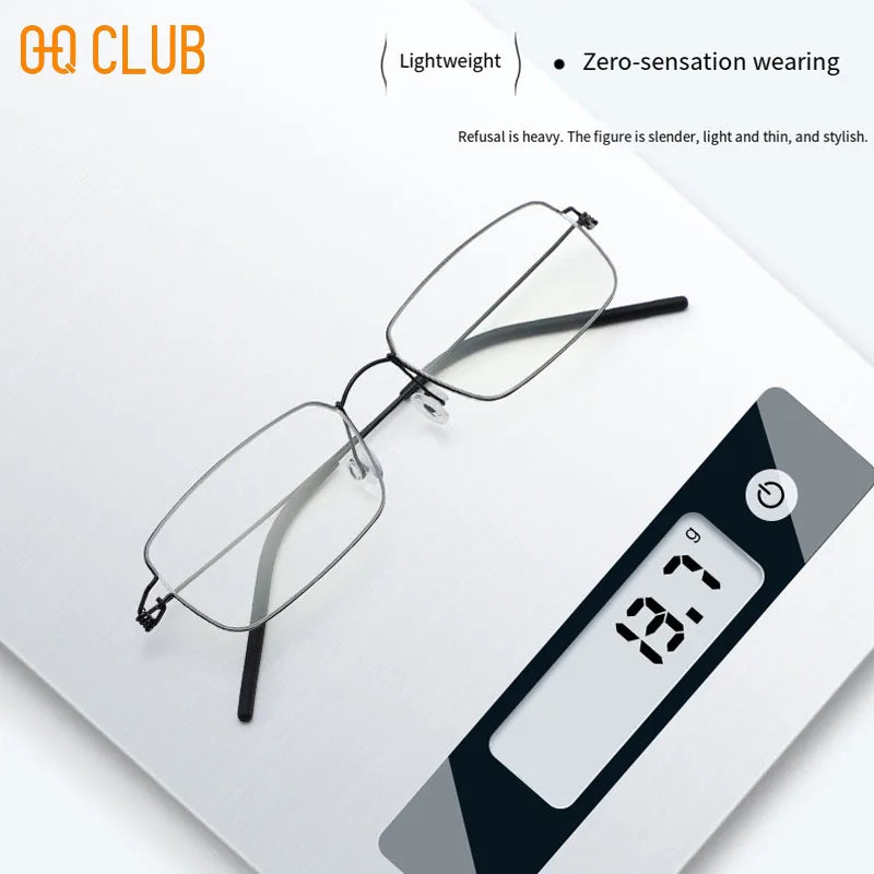 O-Q CLUB Blue Light Blocking Glasses for Myopia Men Computer Lenses to Read Eyewear