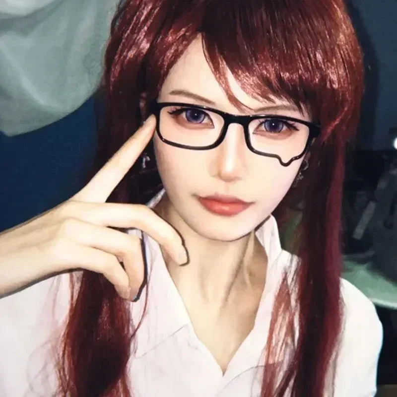 Harajuku Black Small Square No Lenses Teardrop Eyeglasses Japanese Anime