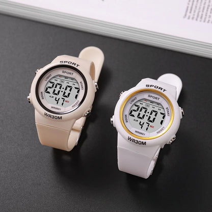 Student Sport Watches for Kids Colorful Electronic Watches Multifunction Waterproof Clock Children Digital Watch for Boys Girls