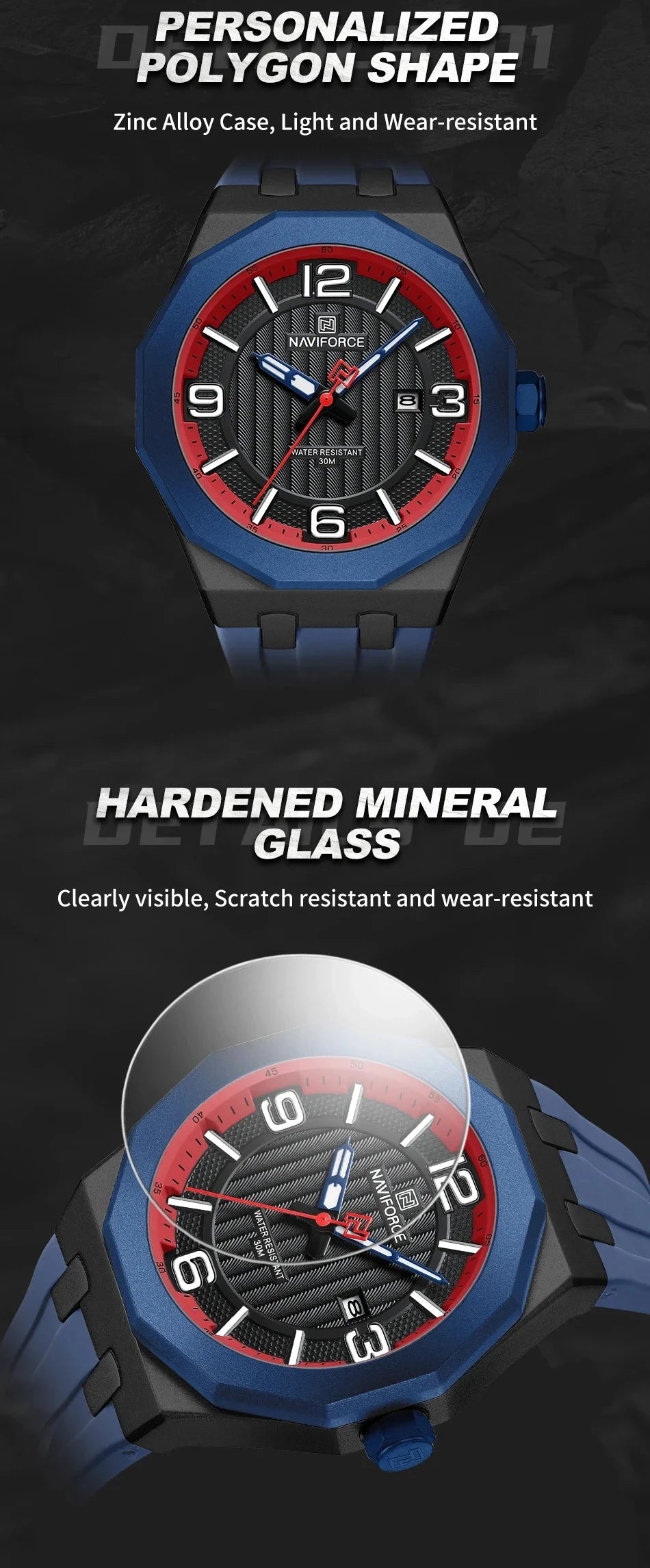 Naviforce 8079 Luxury Men's Business Watch