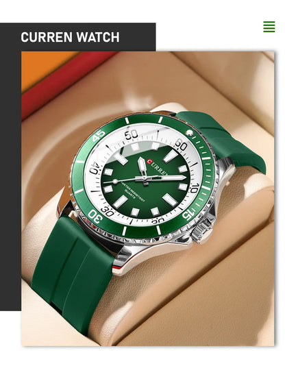 Curren 8448 Male reloj hombre lujo alta gama quartz Wristwatch